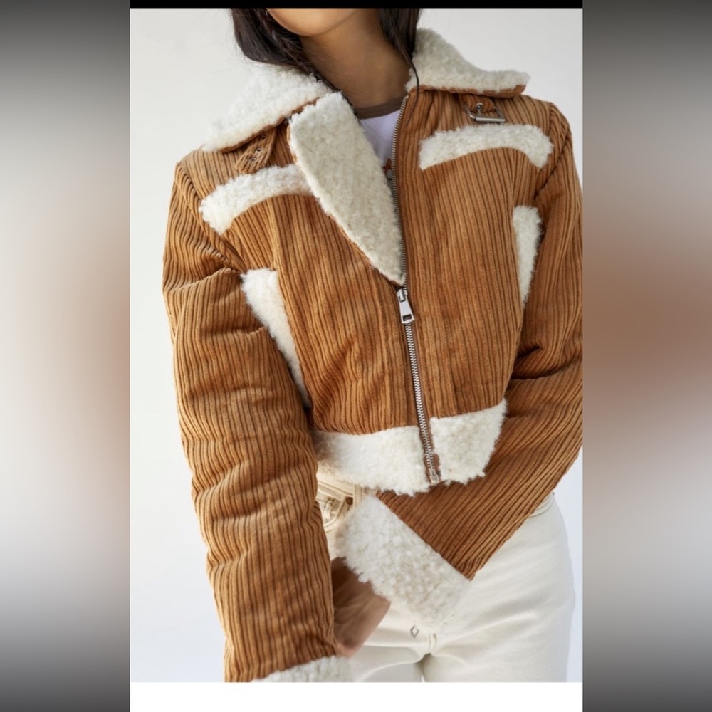 UO Sherpa cropped jacket